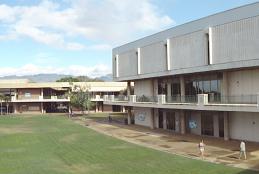 Photo of Learning Commons building at Leeward CC
